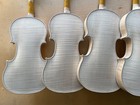 1pcs Unfinished Violin White Embryo 4 4 Solid Flame Maple For Luthier Fan Art
