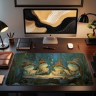 Mtg Playmat   Wizard Frogs Playing Cards Themed Playmat   Unofficial Mtg