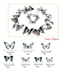 18pcs Butterfly Sticker 3d Wall Decoration For Living Room   Bedroom Stickers