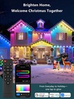 Dangzw 100ft Permanent Outdoor Lights  60 Rgbic Leds Smart Eave 100ft  White