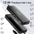 Triple 4k Display Usb-c Laptop Docking Station 100w Pd In Gigabit Lan 2hdmi Dp