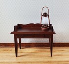 Dollhouse Oil Lantern Lamp Battery Operated Bronze Miniature 1 6 Or 1 12 Large