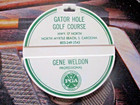 Vtg - Pga Golf Bag Tag - Gator Hole Golf Course Gc - N  Myrtle Beach Sc - Tag 1