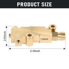 Brass Disc drum Disc Front Drum Rear Brake Proportioning Valve   Mount Pv2