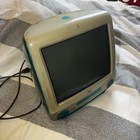Apple Imac All-in-one Computer Blue With Power Cord And 2000s Mouse  turns On 