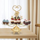 Golden 4-tier Cupcake Stand Cake Dessert Wedding Event Party Display Plate Tower