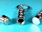 Men s Pet Cremation Pendant Urn Keychain 1  Key Ring For Ashes Dog Cat Paw Print