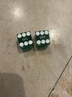 Las Vegas Hotel   Casino Dice Matching  s Rare Las Vegas Craps Dice Green