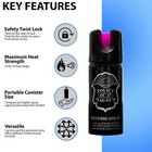 2 Pack Police Magnum Pepper Spray 2oz Hp Safety Lock Defense Security Protection