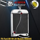 3 Row Aluminum Tractor Radiator For Ford 8n 9n 2n 86551430 8n8005