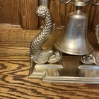 Vintage Brass Figural Dolphin Submariners Koi Fish Nautical Navy Ships Bell