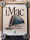 Vintage rare Apple Imac 1998 Bondi Blue  think Different  Poster Good Condition 