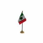 Mexico Table Desk Flag - 10 X 15 Cm National Country Hand Central America