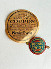 Vintage Picnic Twist Tobacco Tin Tag   Coupon