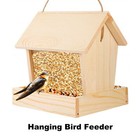 Wooden Bird Feeder Attract Wild Birds Hanging Bird Feeder For Garden Backyard