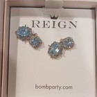 Reign Princess Collection Blue Jewelry Set Earrings Necklace
