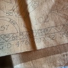 Lot Of 2 Vintage Antique Rug Hooking Burlap Patterns