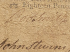 1776 New Jersey Colonial Currency 18 Pence Note - John Hart Declaration Signed