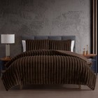 Hallmart Collectibles 3pc King Comforter Set Brown