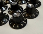 9 Used Fender Silverface Skirted Amp Knobs Deluxe Reverb Twin Vibro Amplifier