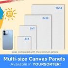 20-pack Mini Canvas 4x4 Inch Small Painting Canvases Gesso Primed Cotton Boards
