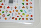 New Fall-themed Leaves   Nature Nail Stickers Set 6 Sheets