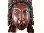 Antique Chinese Rosewood Carved Empress Mask