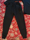 Nike Tech Womens Black Hoodie Jogger Set Xs S Full Zip Tracksuit Tonal Swoosh