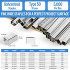20 Gauge Galvanized Upholstery Staples 1 2inch 12 3 Mm Crown With 3 8inch Leng