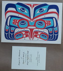 1982 Robert Davidson Haida Native  double Headed Eagle W  Baby  Birth Serigraph