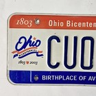 2007 Ohio License Plate     free         Cuo6sh   Bicentennial Oh Tag