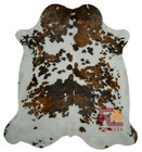 Cowhide Rug Original Tricolor   Premium Quality   Extra Large 6  X 7-8 