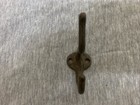 Vintage Cast Brass Double Coat Hook