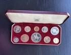 1953 Queen Elizabeth Ii Proof Coronation 10 Coin Set Original Case Gb