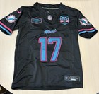 Jaylen Waddle  17 Miami Dolphins Kids Miami Vice Rare Jersey Youth Med Stitched