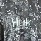 Huk Performance Fishing Shirt Mens Medium Long Sleeve Black Camo Outdoor