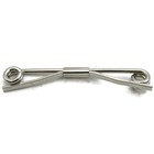 Men s Tie Collar Bar Clip Vintage Men s Jewelry Silver Tone