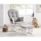 Glider Chair   Ottoman Cushion Set Nursery Rocking Baby Nursing Rocker Seat Us