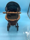 Vintage Antique Victorian Baby Doll Carriage Stroller Buggy Wicker Steel 