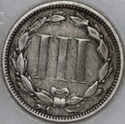 1870-p Three Cent Piece  Copper nickel over 100 Years Old  sn01 