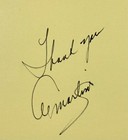 Al Martino Signed Autographed 4 x 6  Index Card American Traditional Pop Singer