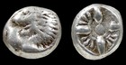 Lion stellate  Incuse Square  Miletos  Ionia  500 Bc  Greek Silver Diobol Coin