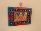 Vintage Frame Lakshmi Ganesha Saraswati Picture Frame  Wall Decor Frame - 9x12 