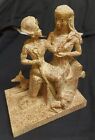 Isis Goddess And Horus With Anubis God  Resin Statue For Famous Gods