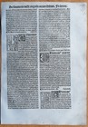 Saint Susanna - Post Incunable Woodcut Leaf P  Natalibus - 1508