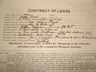 Jewish British Palestine Israel Jerusalem Jaffa Rd 1923 Lease Contract Stamp