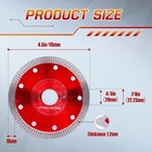 3pcs Diamond Saw Blade For Angle Grinder   Tile Cutter  4-1 2  Super Thin Indest