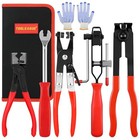  5pcs Joint Cv Boot Clamp Pliers Set hose Clamp And 5pcs And A Pair Of Gloves