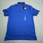 Nwt Polo Ralph Lauren Golf Polo Soft Cotton Shirt Men s Medium Blue  W  Red Pony