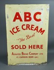 Vintage Aerated Bread Company Abc Ice Cream Alloy Sign C1950     26011
